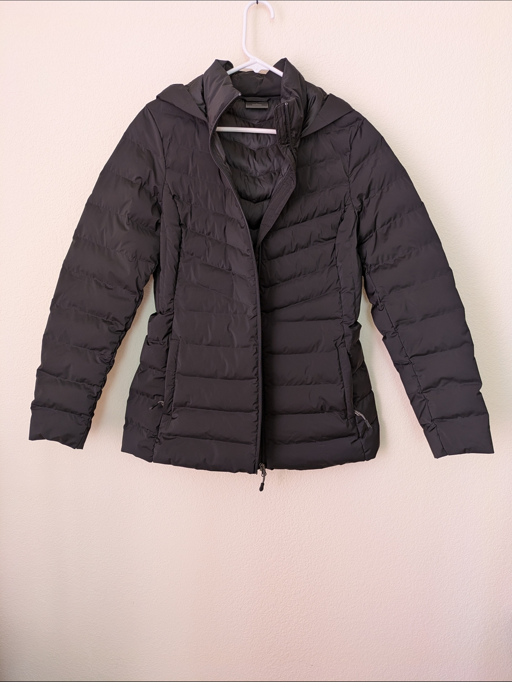 32 Degrees Heat Black Quilted Hooded Puffer Jacket